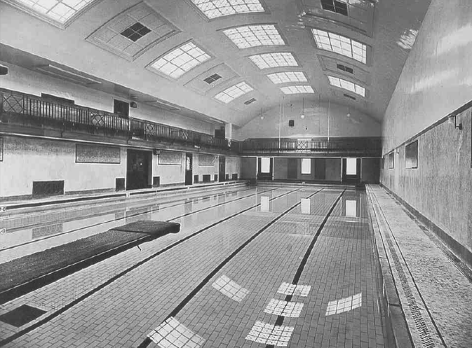 Merlin Street Public Baths - swimming pool in 1933